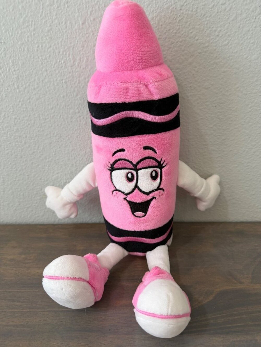 Crayola Experience Tickle Me Pink Plush Crayon Stuffed Toy 12"